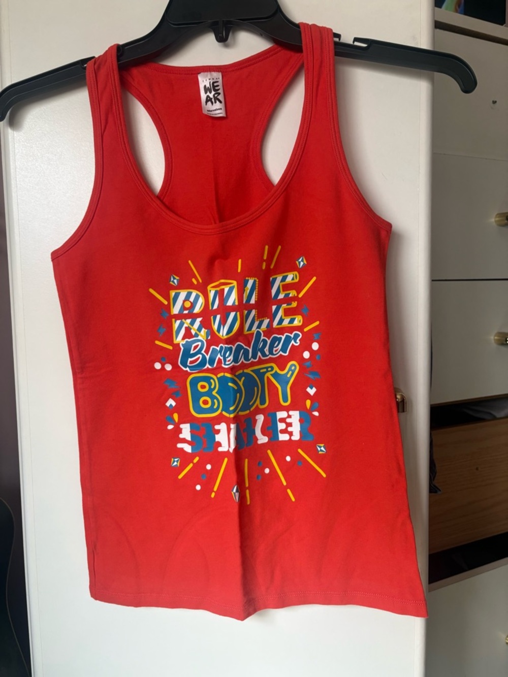 Zumba Fitness Red Graphic Racerback Tank Top